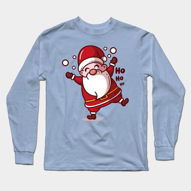 happy santa claus Long Sleeve T-Shirt by ghazistore